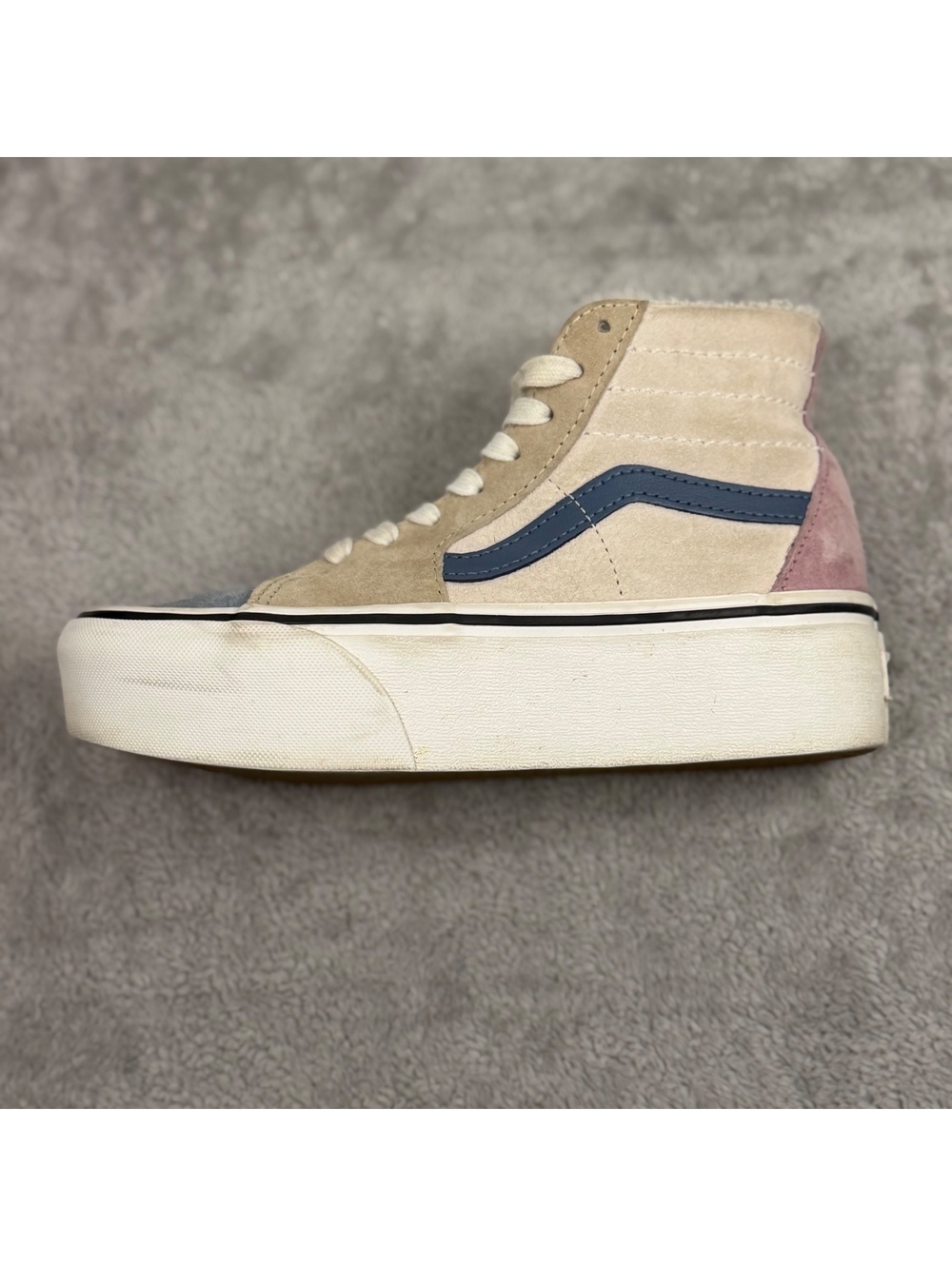 Vans Sk8-Hi Platform MTE Suede Sherpa High Top Shoes Women’s 5.5 Multicolor